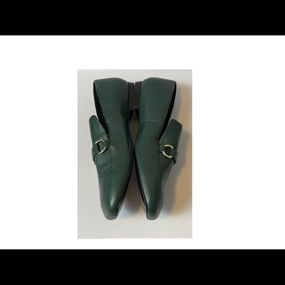 Square toe equestrian loafers green size 8 - Picture 9 of 12